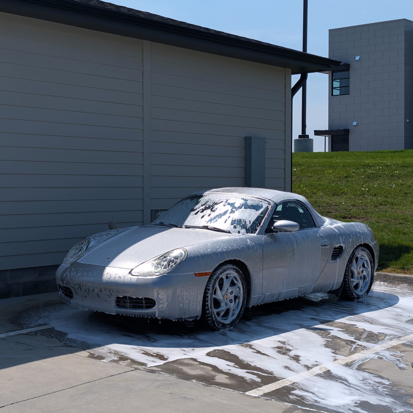 Porsche Boxter Exterior Wash by Driven Aesthetics Omaha